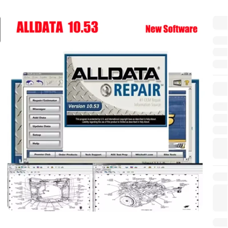 Фото Программное обеспечение для ремонта автомобилей Alldata 10.53 + Autodata 3.45 + ATSG 2017, программное обеспечение для технического обслуживания автомобилей, установка диагностики автомобилей №5