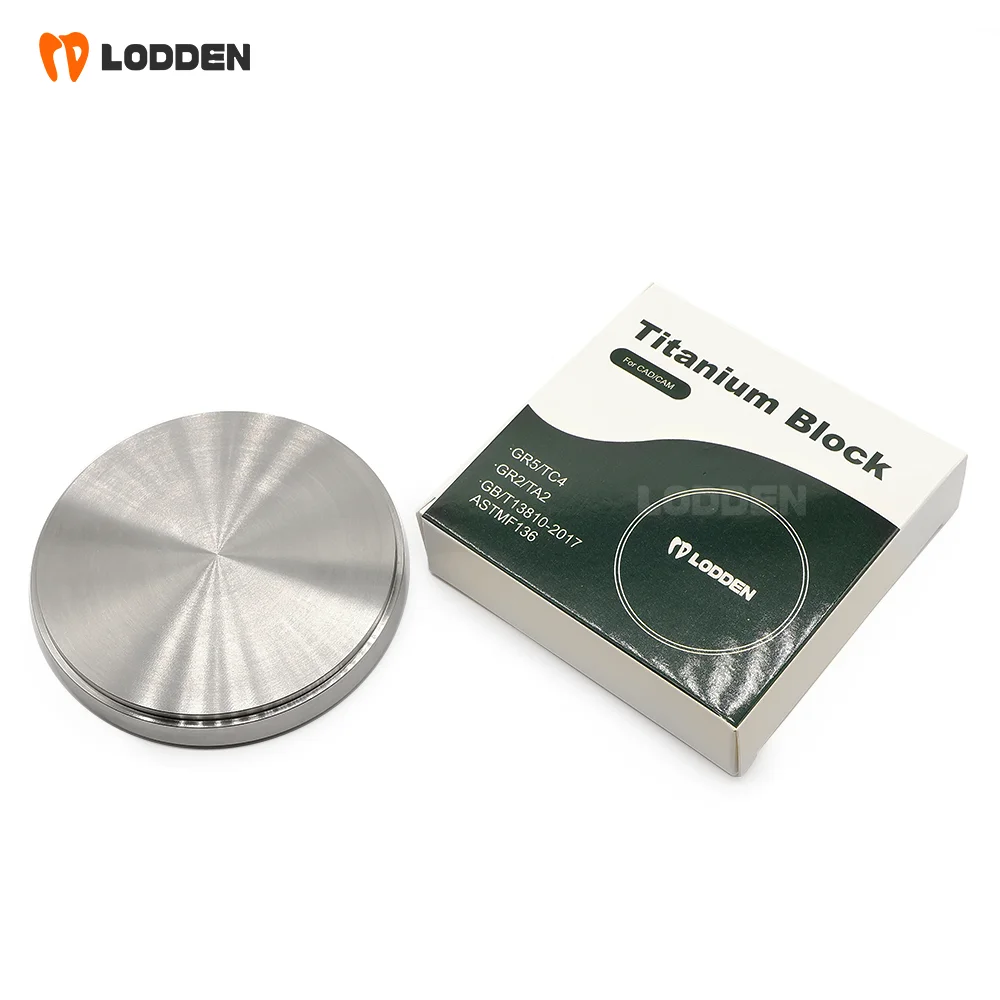 Фото Титановый блок LODDEN Dental TC4/GR5 CAD CAM, материалы для восстановления дисков из титанового сплава для зубных имплантатов №4
