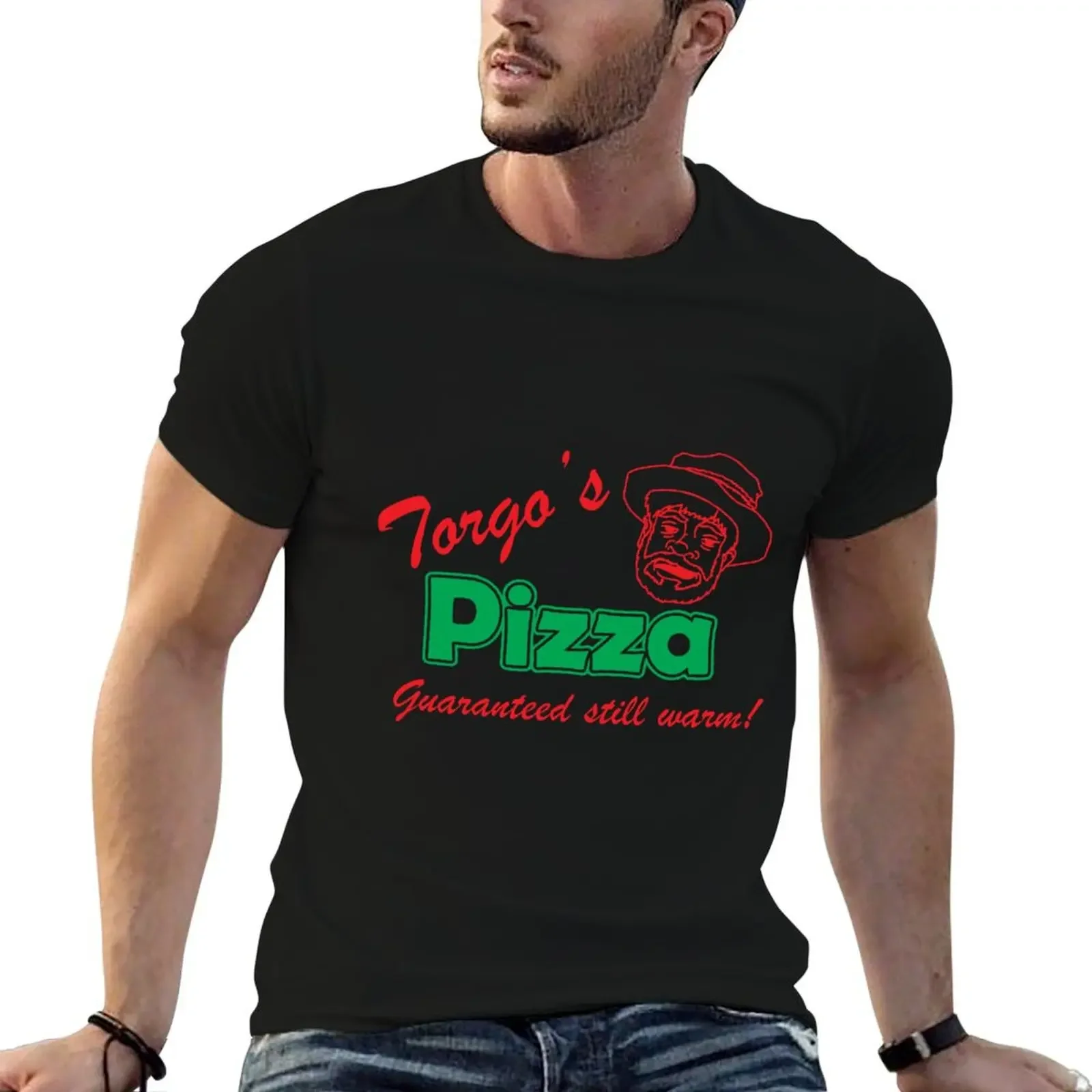 Футболка Torgo's Pizza, хлопковые футболки с рисунком синего замка, мужская футболка большого размера