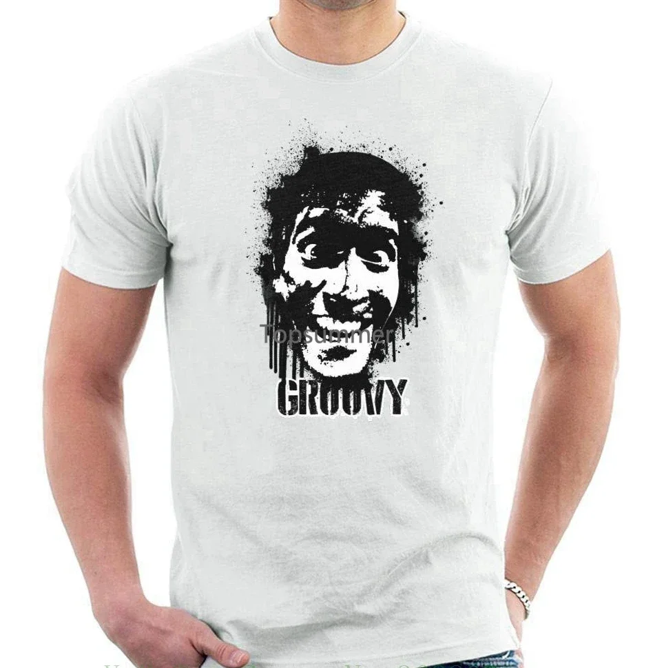 Мужская футболка Evil Dead Ash Groovy Face с короткими рукавами, хлопковая модная футболка