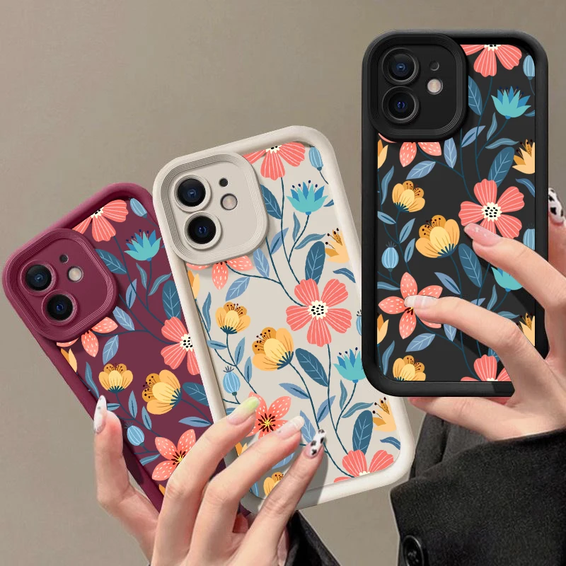 Colorfuls Flowerses Phone Case For Xiaomi Mi 14 11 Lite 12T POCO M6 F4 F5 X3 X4 X5 GT 5G Soft TPU Back Cover