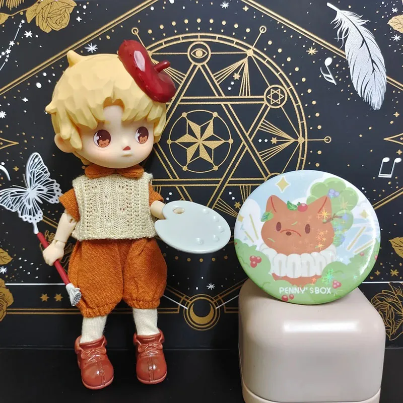 Оригинальная Женская 1/12 коробка Пенниса кукла Bjd мини Экшн-фигурка Маленький художник и маленькая ведьма серия Декор интерьера подарок