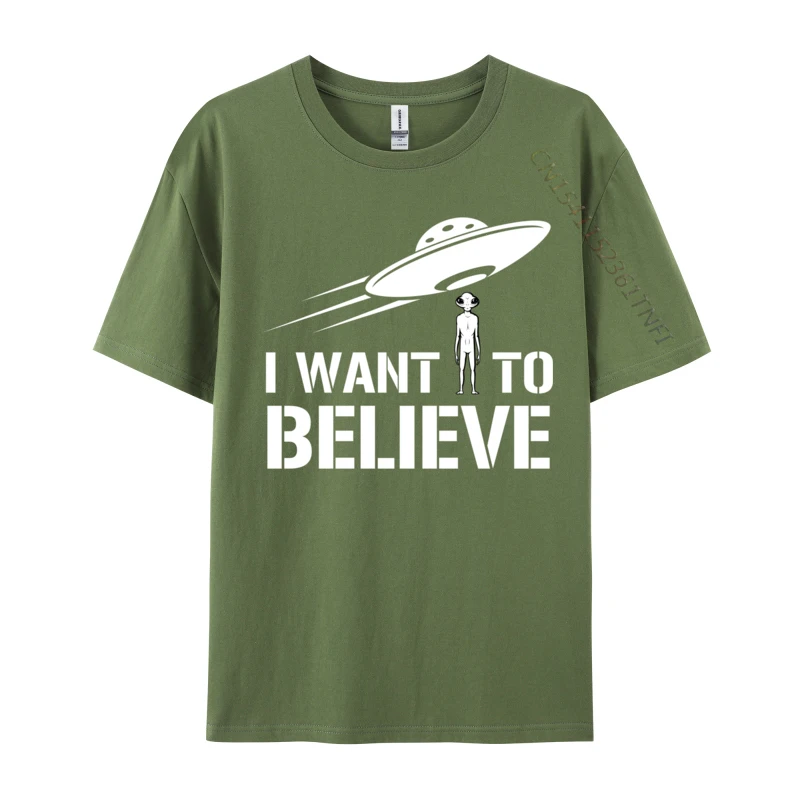 Фото I Want To Believe Alien Ufo Roswell Extraterrestrial Ufos Повседневные мужские облегающие повседневные топы Рубашки Хлопковые футболки Повседневные №3