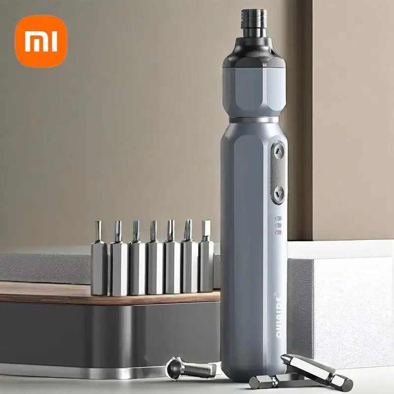 Набор электрических отверток Xiaomi OULAIDE, литиевая батарея, перезаряжаемая, для домашнего обслуживания, ремонта, светодиодная прецизионная отвертка, инструмент