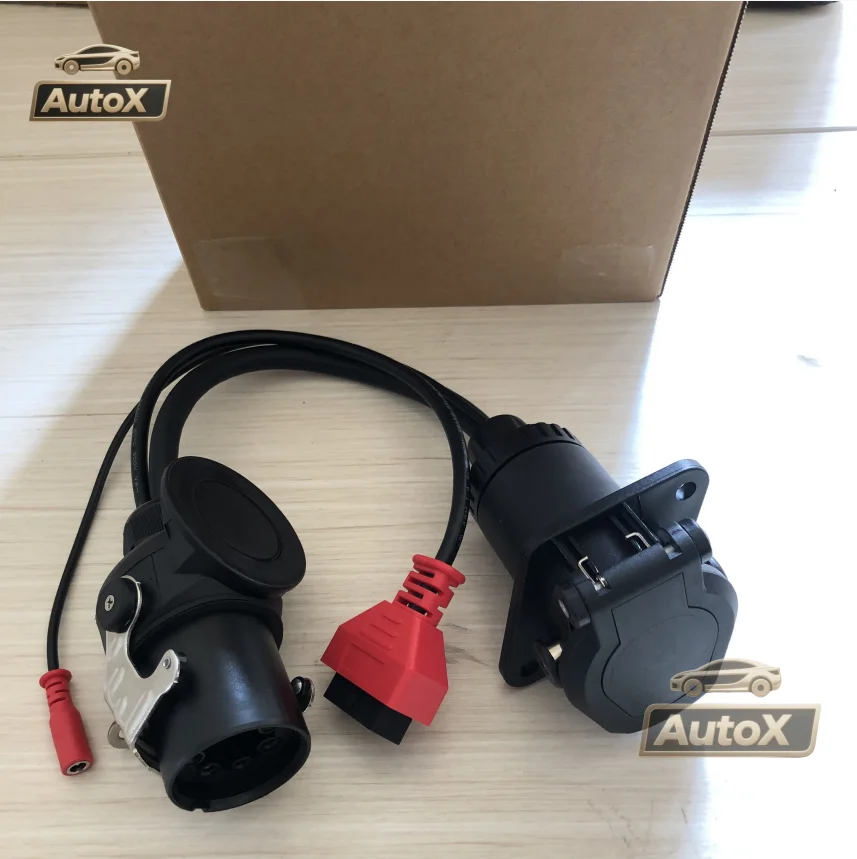 Кабель-адаптер Auto X EBS ISO 7638 OBD2 для диагностики прицепа Bosch, для автомобилей, автомобилей и других грузовых автомобилей (art.: 3920d260c31aa) - 3920d260c31aa