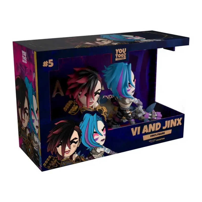 Youtooz League of Legends Lol Arcane Vi and Jinx, игровая фигурка, Коллекционная модель, украшения, гаражный комплект, украшение, игрушки, подарок (art.: 3920d0454b2b6) - 3920d0454b2b6