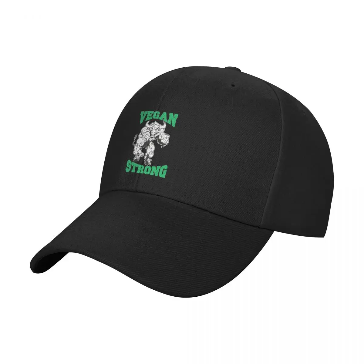 Фото Vegan Strong Bull Vegan Lifestyle Бейсбольная кепка с защитой от ультрафиолета Солнечная шляпа Конская шляпа Wild Ball Hat Кепка дальнобойщика Кепки для женщин и мужчин №2