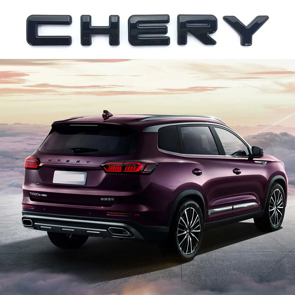Chery Tiggo 8 Pro 3D ABS Алфавит украшение-эмблема Chrome маркировка наклейка значок для автомобиля задняя этикетка логотип авто аксессуары 2019-2023