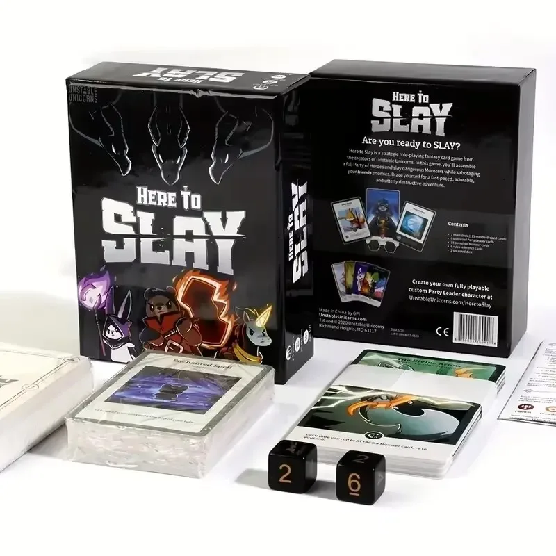Здесь для Slay: жесткая и Очаровательная настольная игра Приключения для 2-6 игроков идеально подходит для семейной игры в ночь!