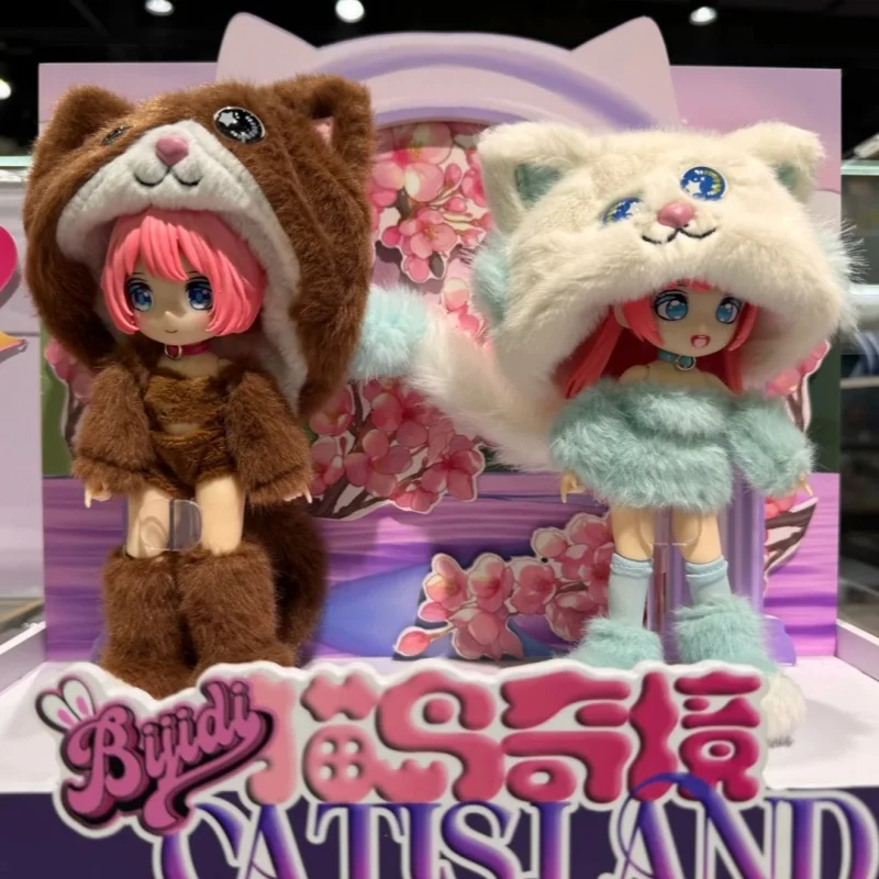 Оригинальная серия Cat Island Wonderland, слепая коробка, подвижная кукла, орнамент, кукла, подарок для девочки, модная игра, фигурка Bjd, украшение