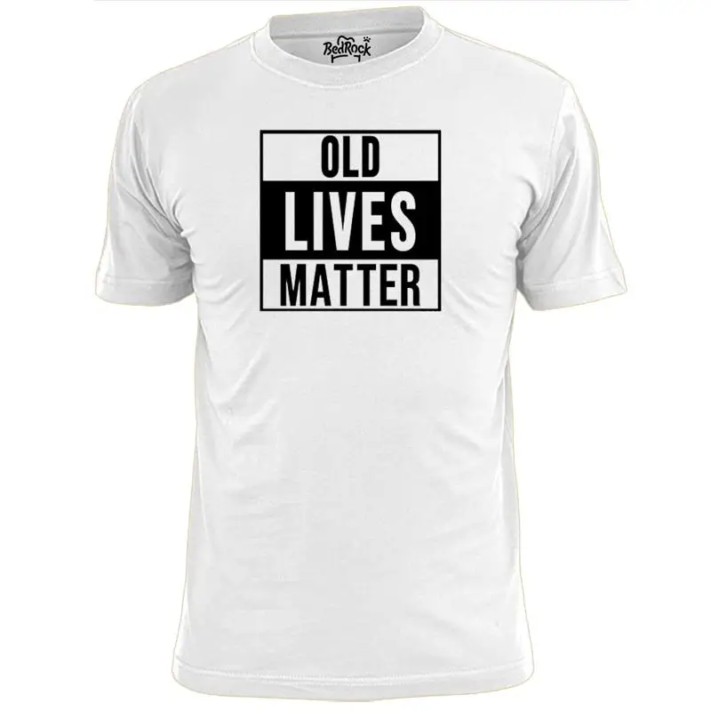 Мужская забавная футболка Old Lives Matter V2 с равными правами, антиэкизм