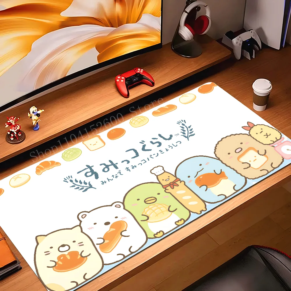 Фото Коврик для мыши в стиле аниме S-Sumikko Gurashi, большой игровой коврик для мыши, утолщенный коврик для компьютерной клавиатуры LockEdge, настольный коврик №2