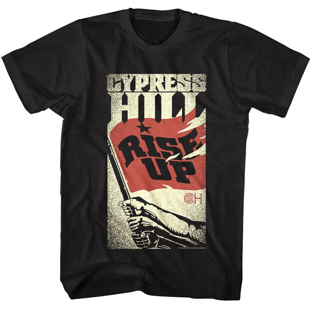Футболка Cypress Hill Rise Up Мужская, протест, рэп, хип-хоп, с надписью Crazy In The Brain