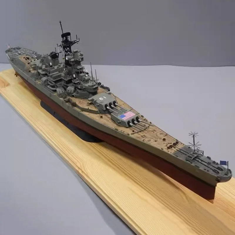 1/350 тяжелый линкор класса США Iowa, пластиковая готовая модель лодки, статическая модель корабля, украшения для дома, морская коллекция