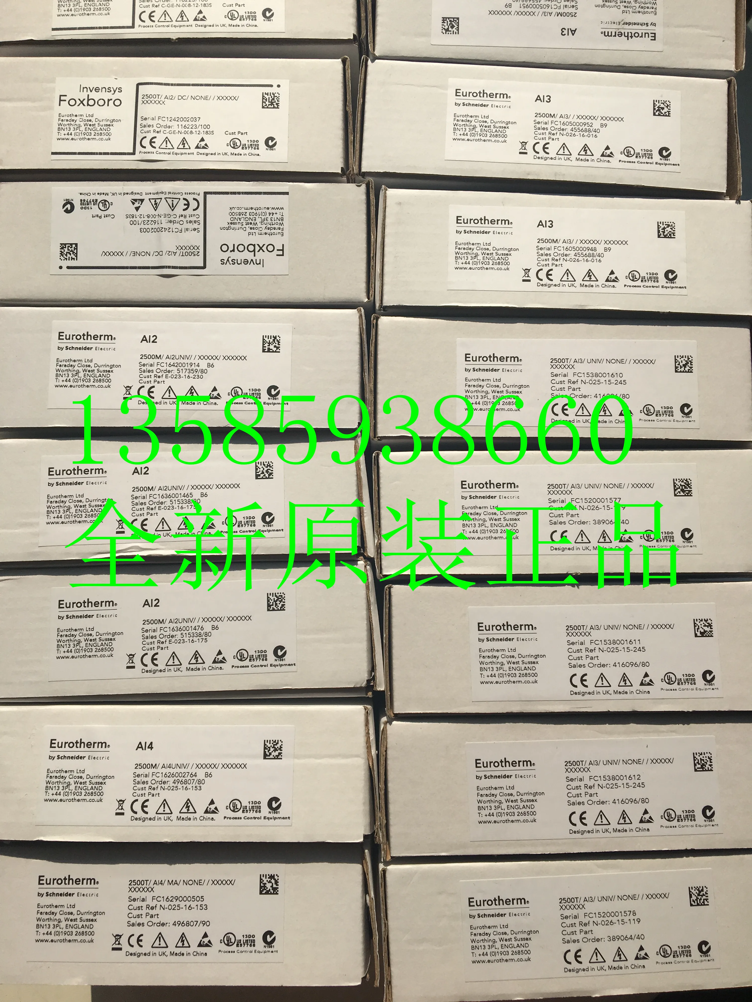 2025 Новый оригинальный FOXBORO EUROTHERMT2550/L40/F32/ELIN/SERIAL/NONE