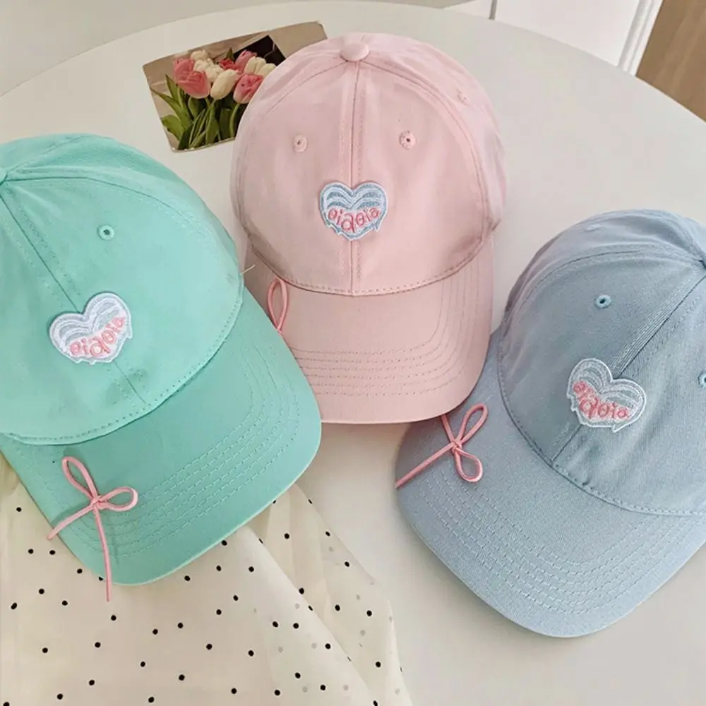 Модная бейсболка с вышивкой в виде сердца и солнцезащитного крема Snapback, солнцезащитная шляпа с козырьками, фуражка в корейском стиле, спортивная кепка