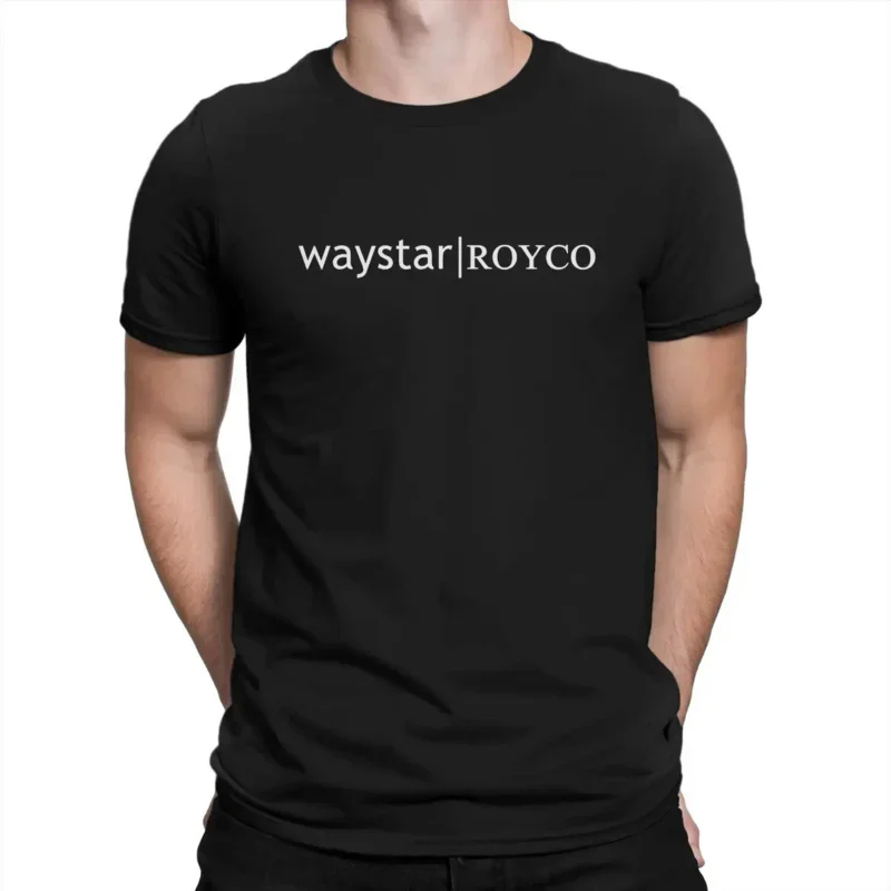 Мужская футболка чередования, модная футболка Waystar Royco, оригинальная хипстерская уличная одежда
