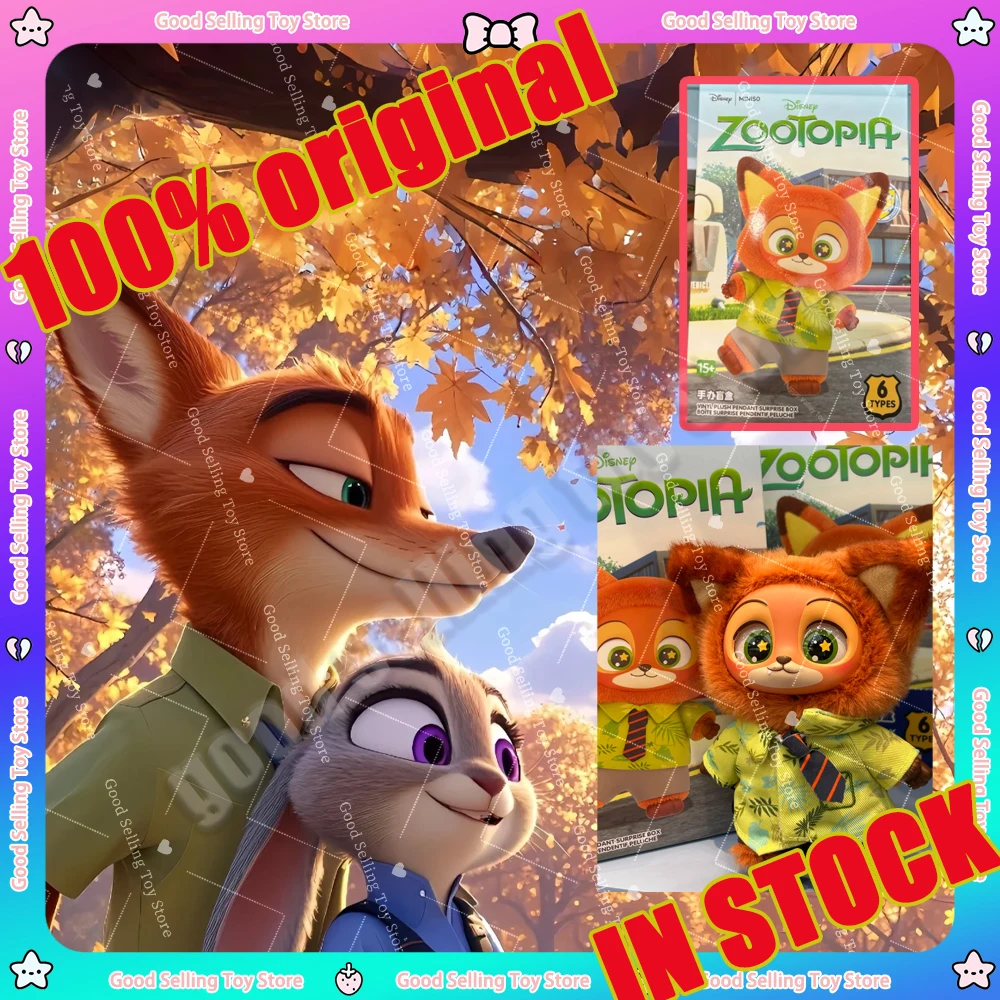 В наличии Miniso Zootopia Judy Nick Фигурка слепая коробка Модель Орнамент Мультяшная милая фигурка Ника Игрушка Коллекционная кукла Детский подарок на день рождения
