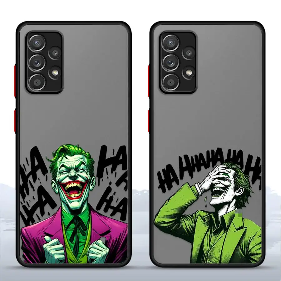 Чехол для Samsung Galaxy A22 A35 A36 A53 A21s A73 A24 A52 A56 A54 A34 A25 A26 Soft shell Funny Clown Cute