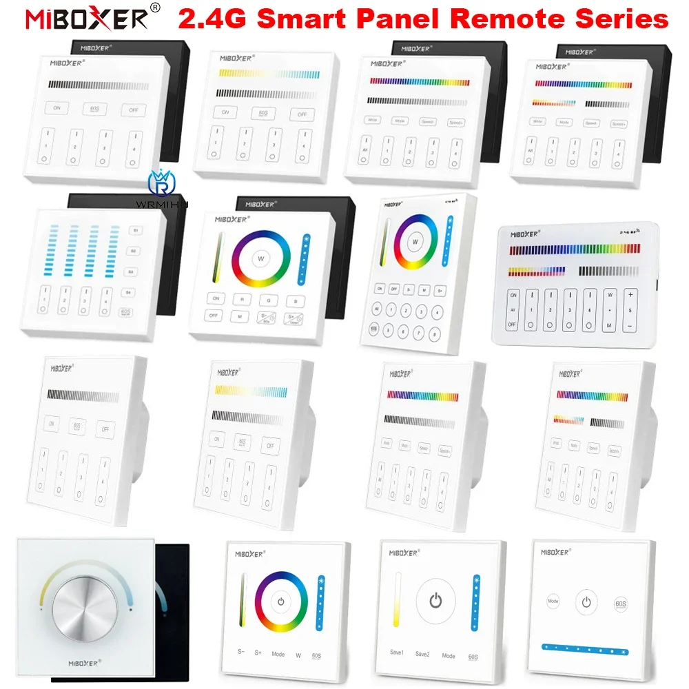 MiBoxer B0 B1 B2 B3 B4 B5 B8 T1 T2 T3 T4 P0 P1 P2 P3 P4 Яркость/CCT/RGB/RGBW/RGBCCT 2,4G Умная панель Диммер дистанционного управления