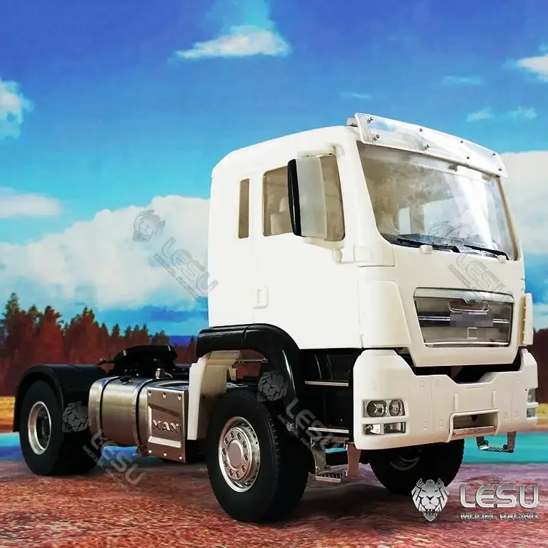 1/14 искусственная деталь, 4X2 трактор, двухосевой трактор Tamiya, Металлическое шасси автомобиля RCLESU
