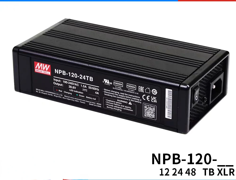 MEAN WELL NPB-120W зарядное устройство 12/24/48 В свинцово-кислотная/литиевая батарея TB/XLR PA/PB 13C27C N
