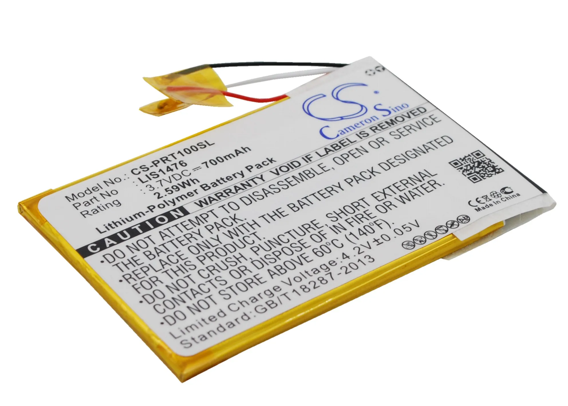 Сменный аккумулятор CS для Sony 1-853-104-11 LIS1476 подходит для PRS-T1 PRS-T2 PRS-T3