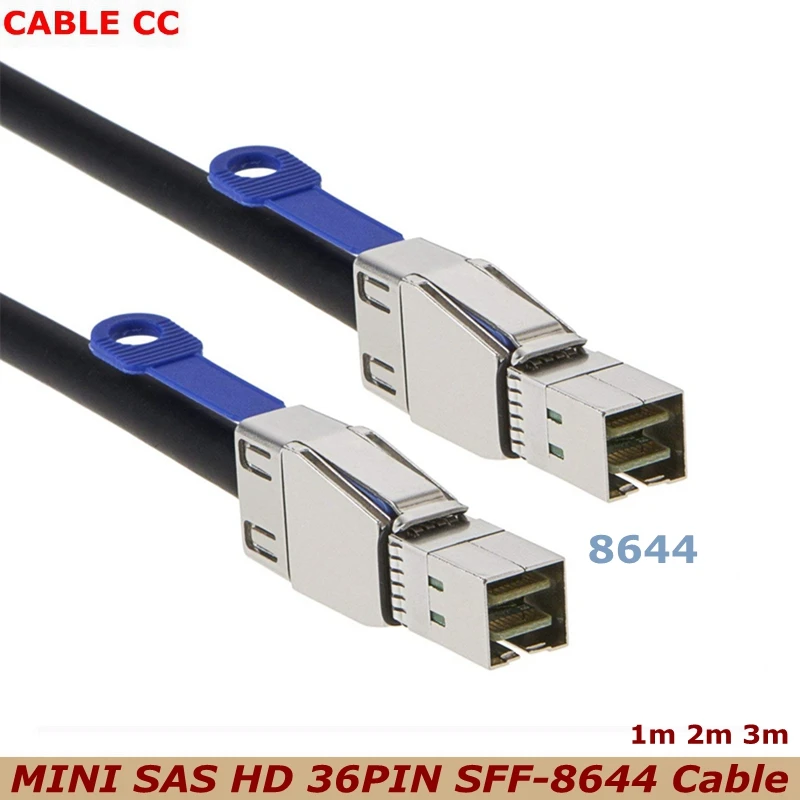 1-3 м внешний HD Mini SAS 3.0 SFF 8644 к Mini SAS SFF 8644 HD 36-контактный кабель Серверный внешний кабель жесткого диска 12 Гбит/с