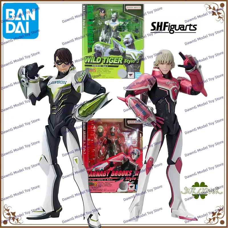 Фигурка аниме серии SHF WILD TIGER BARNABY BROOKS, фигурка, оригинальные игрушки Bandai для мальчиков/девочек/детей/Рождественский подарок