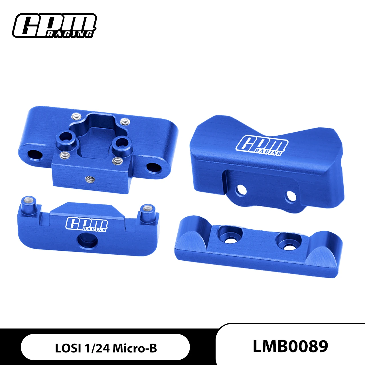Передняя переборка и задние крепления из сплава GPM 7075, для багги LOSI 1/24 Micro-B 2WD