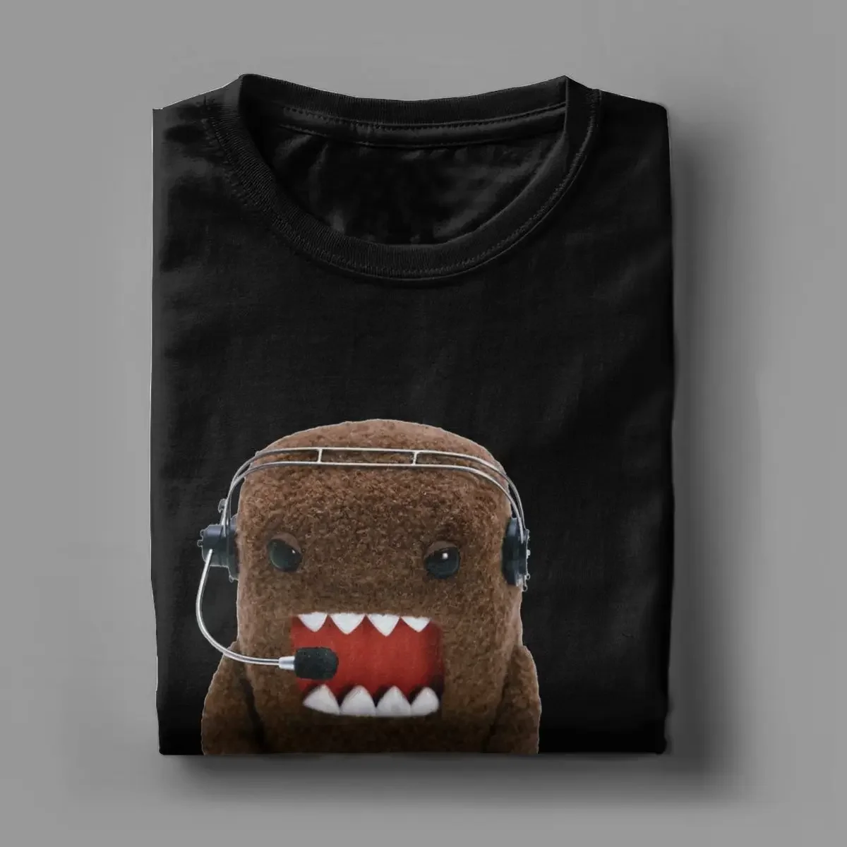 Фото Мужские футболки DJ Domo Kun Doll Amazing 100% хлопок футболка с коротким рукавом Футболка с круглым вырезом уникальная одежда №5