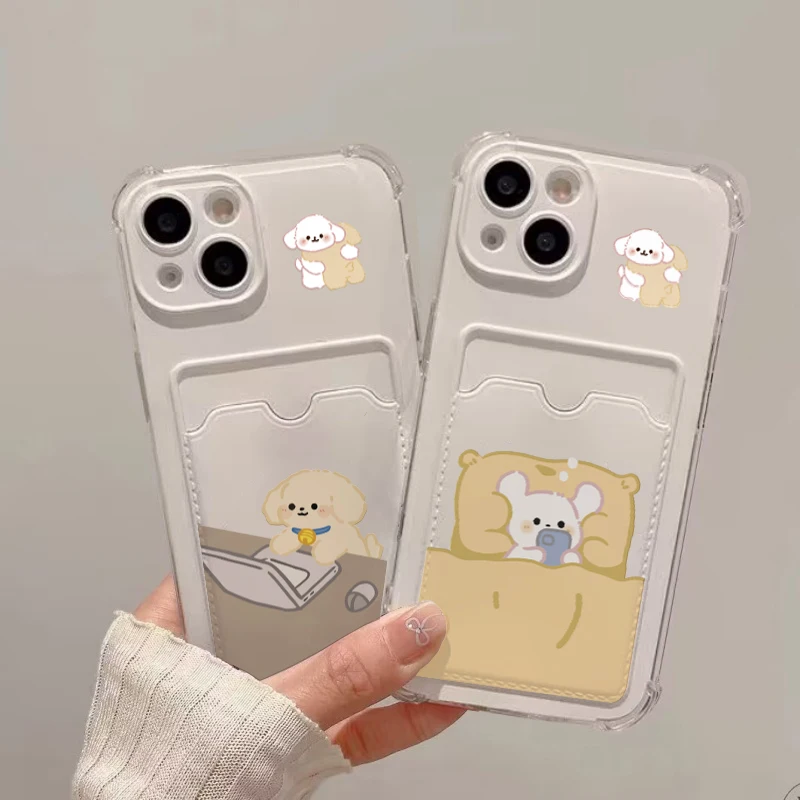 Фото Чехол для телефона Cute Sleep Dog Cat Couple для OPPO Reno 12F 13F 13 8 7 6 Pro A18 A38 A58 A98 A78 A60 A3 A5 Pro A3X A54 Wallet Cover №3