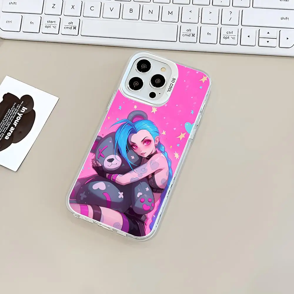 Фото Чехол для телефона J-Jinx для Iphone 16, 15, 14, 13, 11, 12 Pro Max Xr X Xs 8, 7 Plus, цвет серебристый, чехол №5