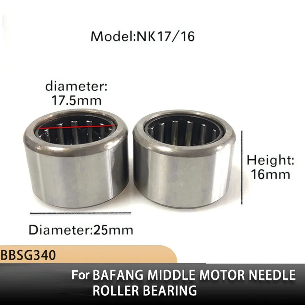 Для Bafang BBS01 BBS02 BBSHD осевой подшипник NK17/16 двигатель среднего привода 25 мм игольчатый подшипник аксессуары для электрического велосипеда
