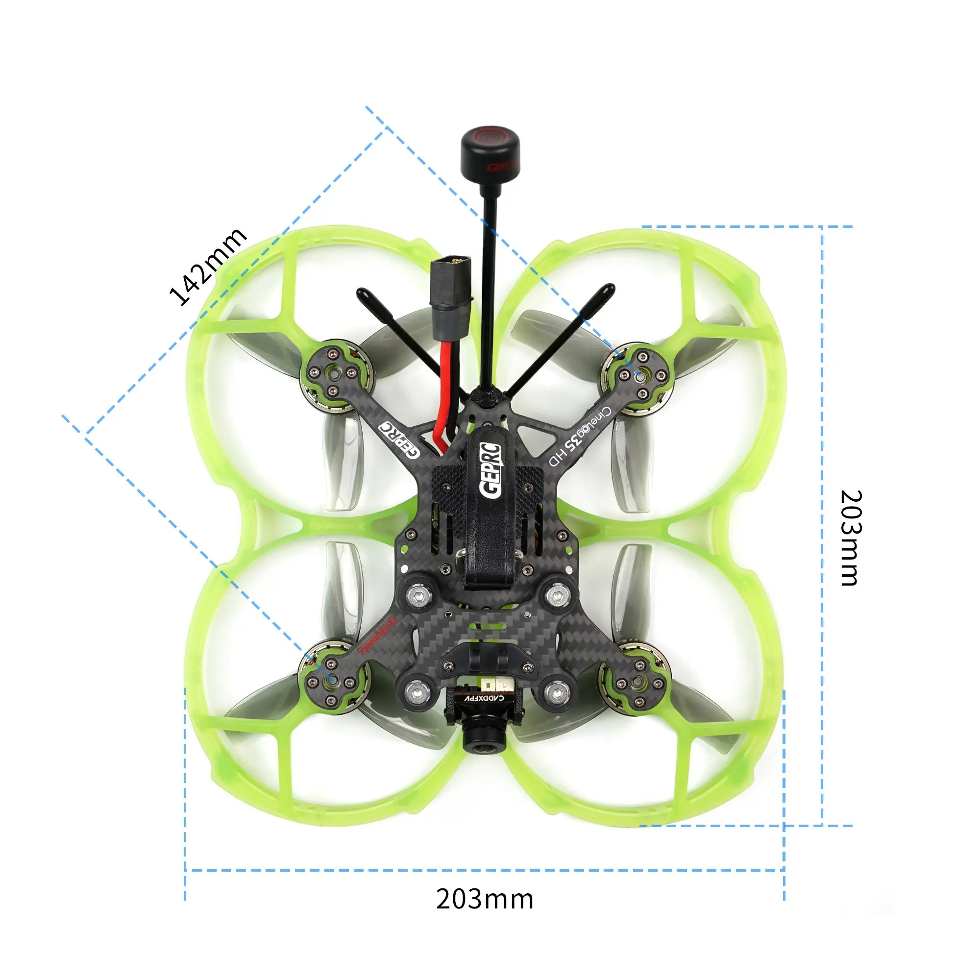 Фото Производительность GEPRC CineLog35, аналоговая фотовспышка 5,8G VTX 1,6 W SPEEDX2 2105,5 2650KV 6S 3,5 дюймов FPV Cinewhoop, канальный Дрон №5