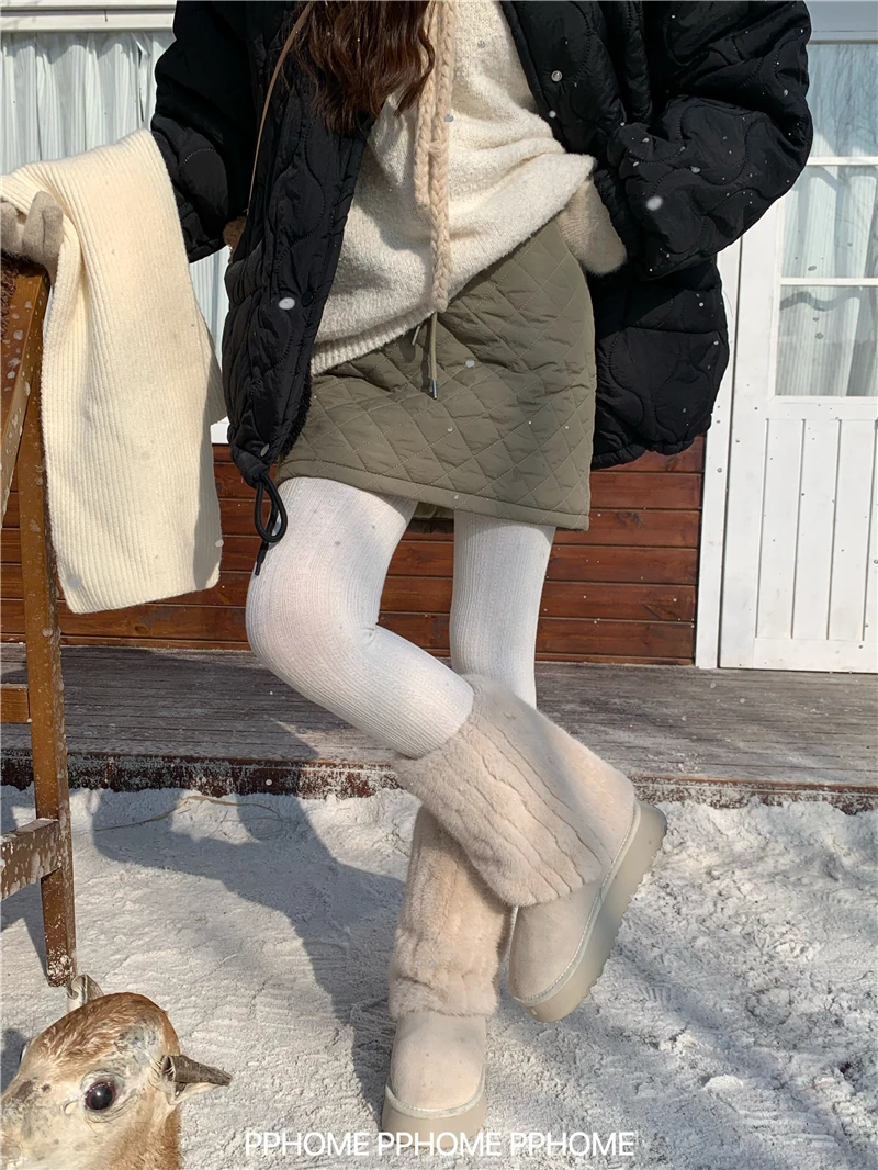 Фото Хлопковая мини-уличная одежда в корейском стиле, розовая юбка Y2k Faldas Mujer Moda 2022, плотная осенняя женская одежда в стиле Харадзюку Jupe Femme с карманами №4