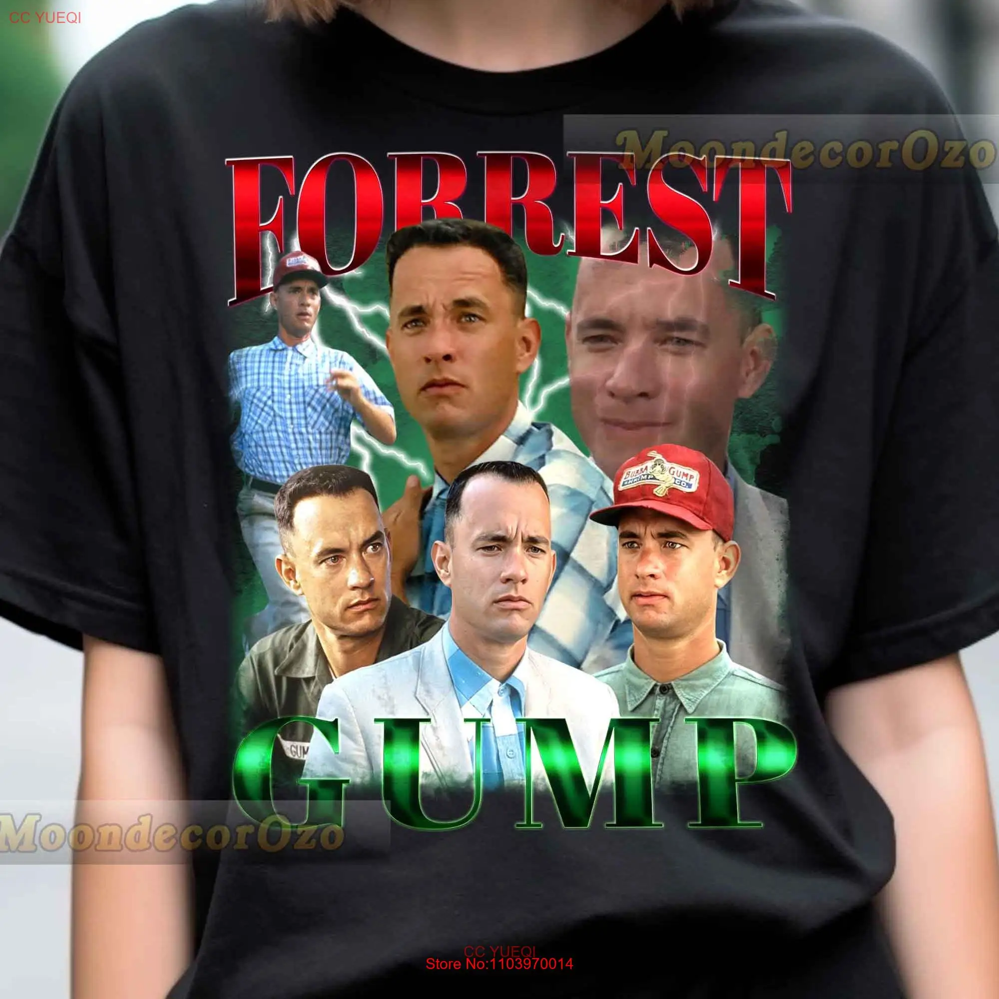 Винтажная Футболка Forrest Gump, с длинным или коротким рукавом