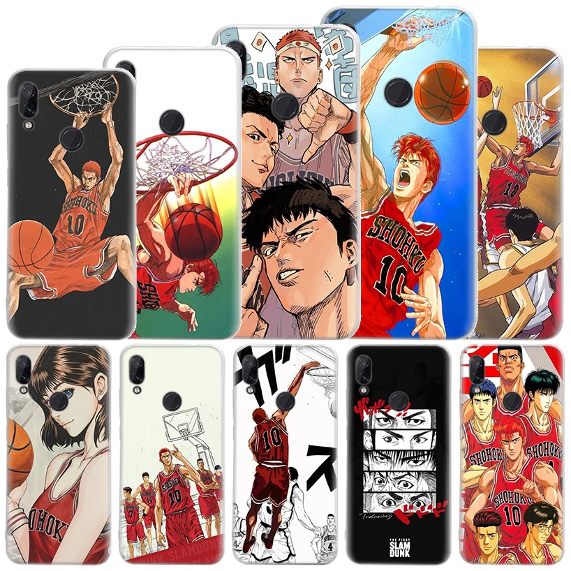 Мягкий чехол с изображением аниме S-SLAM DUNK для Xiaomi Redmi 14C 13C 13 12C 12 10C 10 9A 9C 9T 9, чехол для телефона 8 8A 7 7A 6 6A K70 K60 K20 Pro 10 1