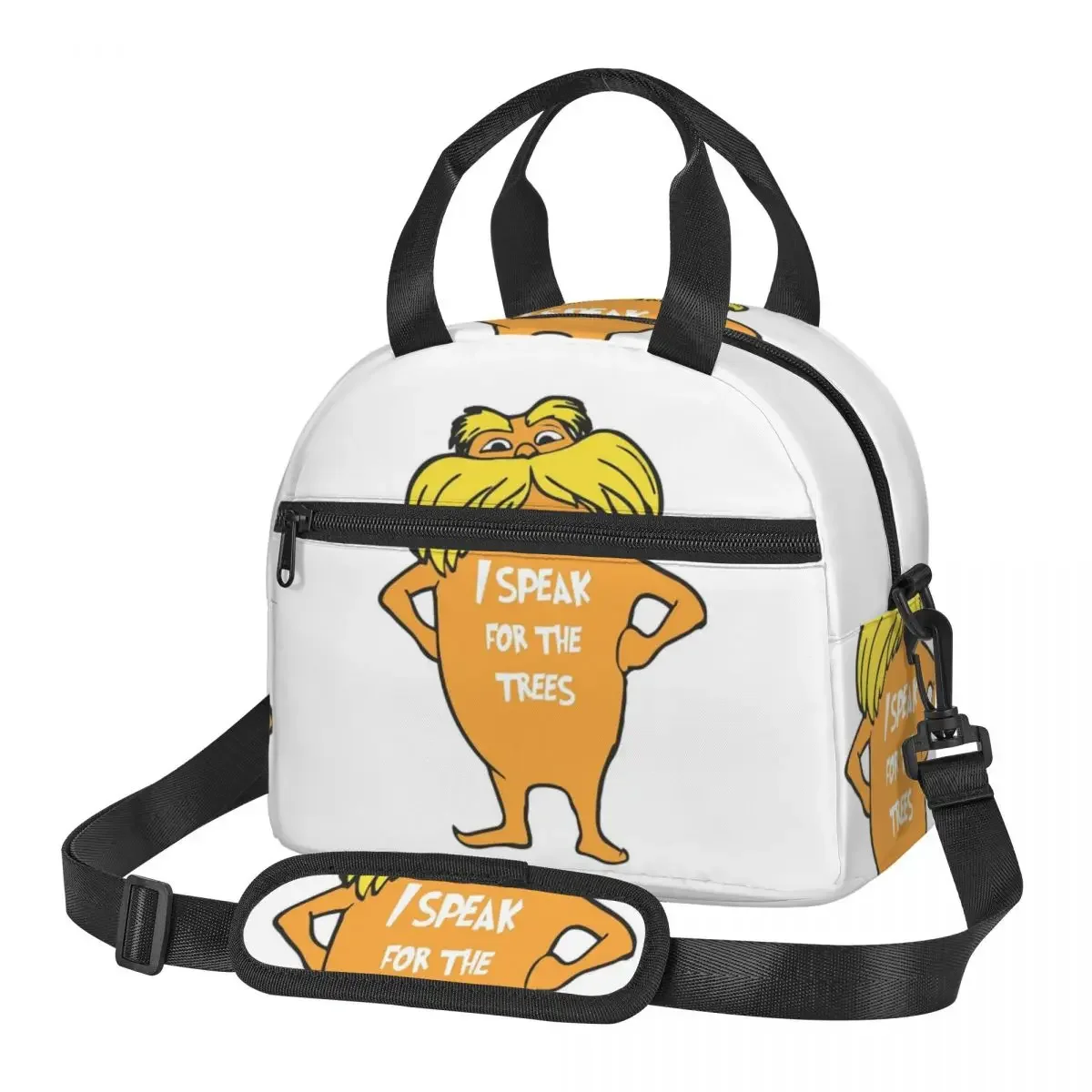 Lorax I Speak For The Trees Сумки для обеда Изолированная коробка для бенто Сумка для обеда Многоразовые сумки для пикника Термосумка для женщин Студенческая школа