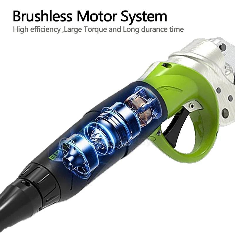 Фото Для электриische Gartenschere, bürstenloser Motor, 40 В, Hausgarten, 3,5 мм Schere, professionelle Akku-Astschere №2