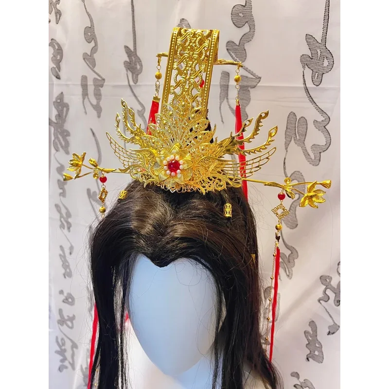 Фото Небесные чиновники Bless Crown Prince Joy God Yue Shen's Wedding Dress Корона для волос Xie Lian Корона для волос Косплей Хан Фу Хэллоуин №3