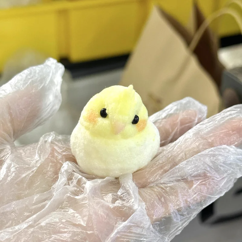 Милая таба мягкая цыпленок Kawaii мини-игрушка-непоседа силиконовая игрушка-попугай печать щенок маленькое животное подарок на день рождения для девочки орнамент кулон игрушка