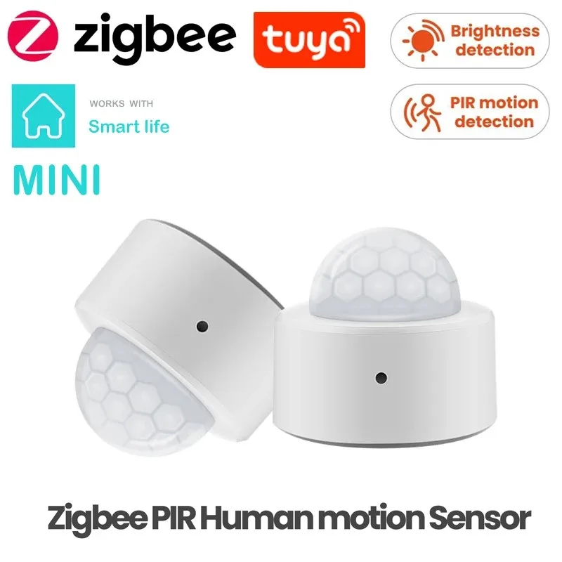 Инфракрасный датчик движения RERO zigbee, беспроводной детектор движения человеческого тела для домашней системы безопасности, с движением и яркостью