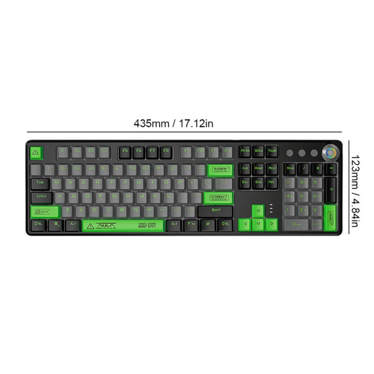 AULA F2088Pro Механическая клавиатура с RGB-подсветкой, многофункциональная ручка, проводная игровая клавиатура для киберспорта, компьютерные аксессуары, подарки (art.: 3920ccc275bb6) - 3920ccc275bb6