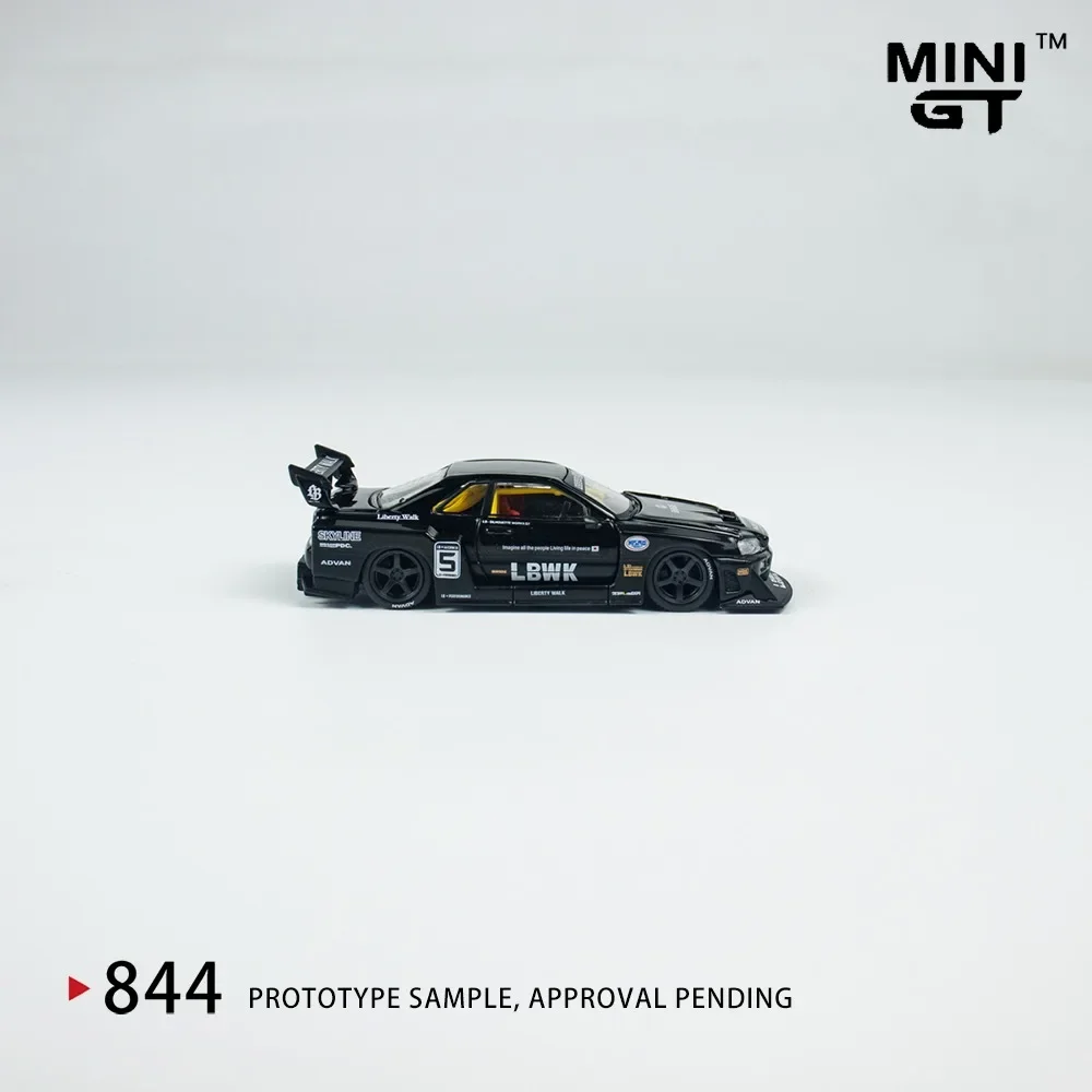Фото MINIGT 1:64 Nissan Super Silhouette SKYLINE LB-ER34 сплав Премиум литая под давлением модель автомобиля игрушки Коллекционная деталь дисплея №4