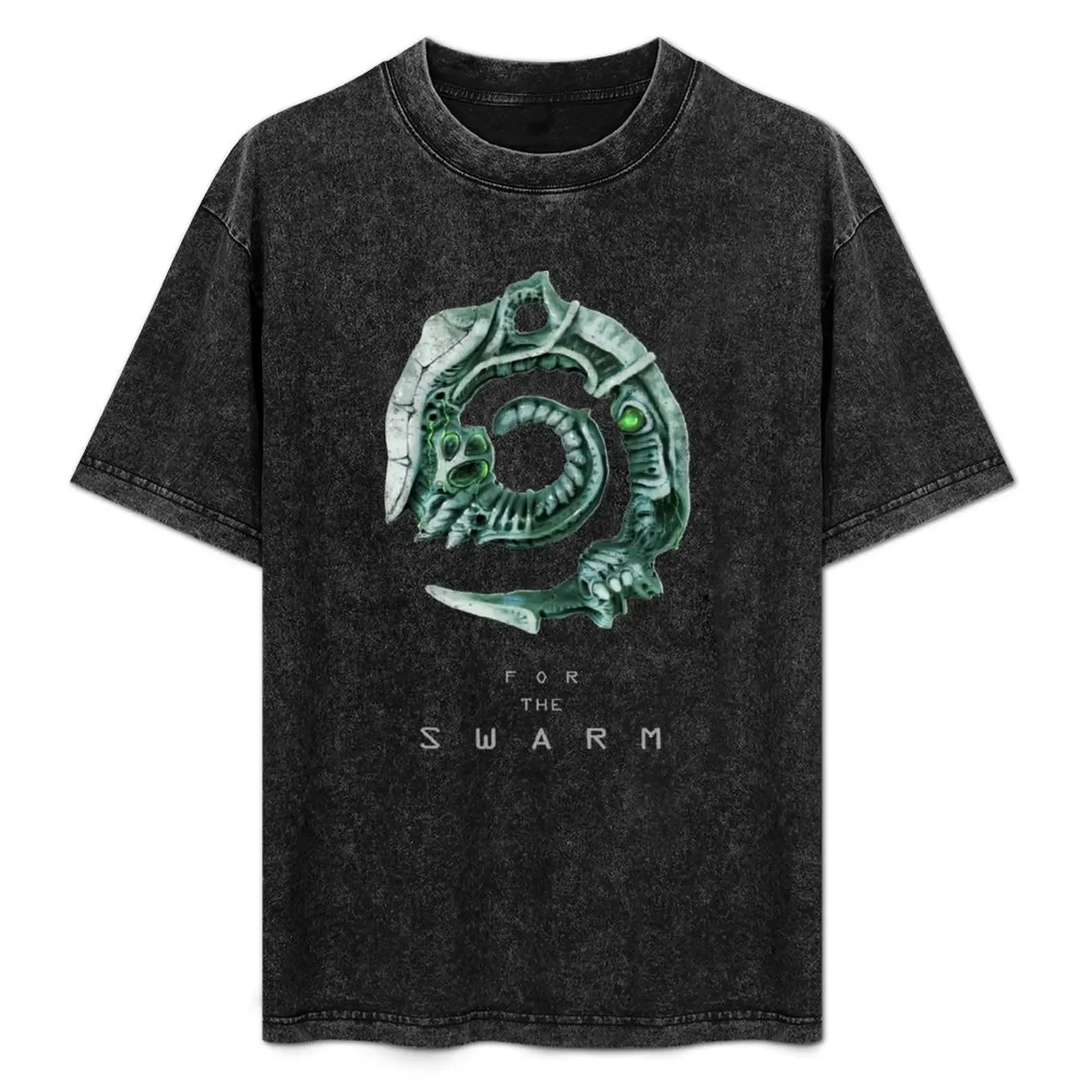 Футболка For the Swarm, модные рубашки, уличная одежда, мужские высокие футболки с аниме
