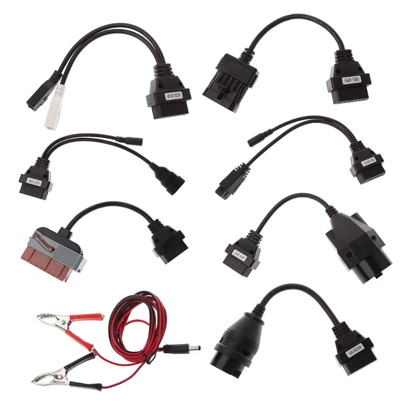 8 шт. кабели OBD OBDII для CDP TCS для HD Pro для сканирования диагностического интерфейса автомобилей F19A