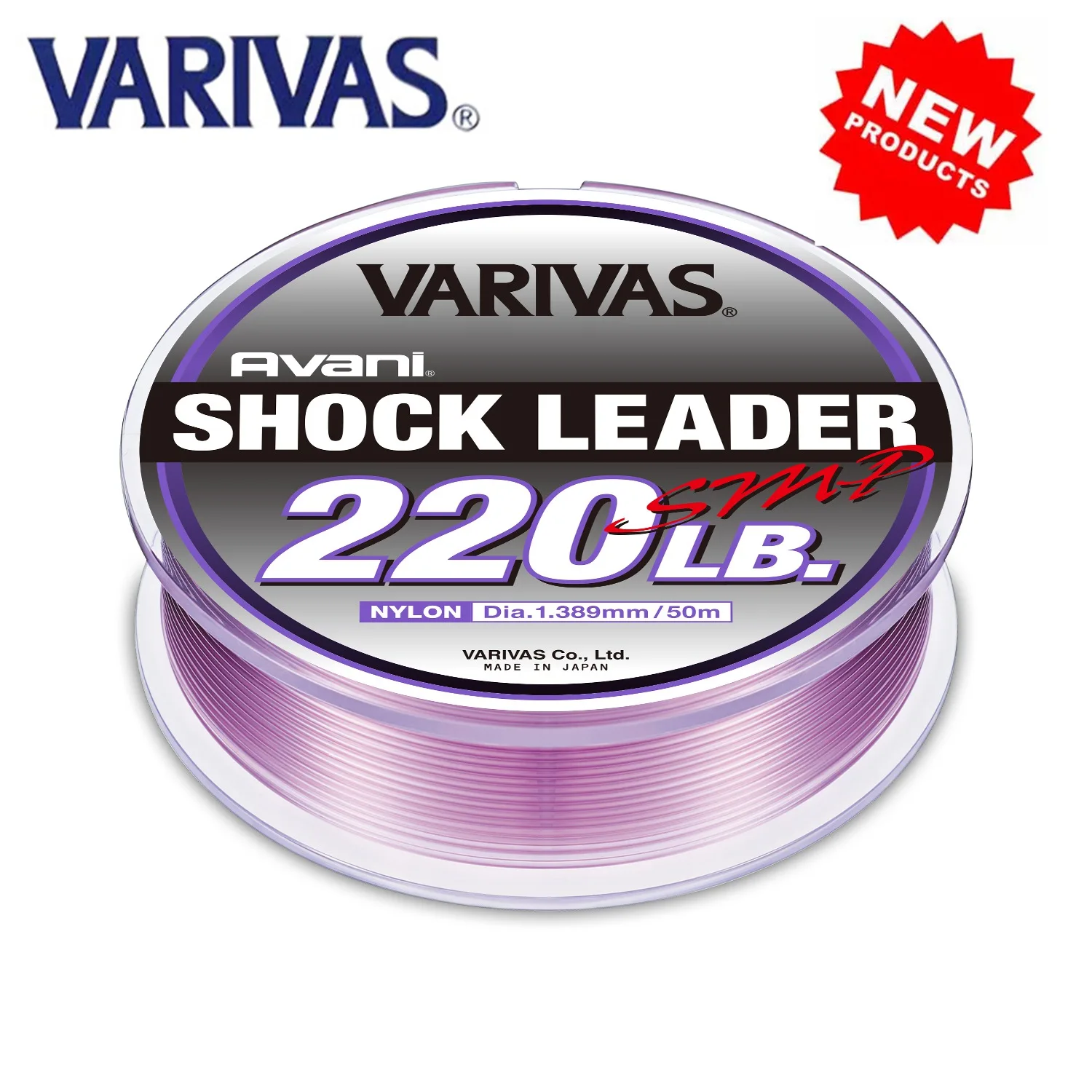 Фото 2025 НОВАЯ оригинальная леска VARIVAS AVANI SHOCK LEADER, 35LB-250LB, диаметр: 0,519-1,809 мм, супер MAX POWER, нейлоновая японская леска №2