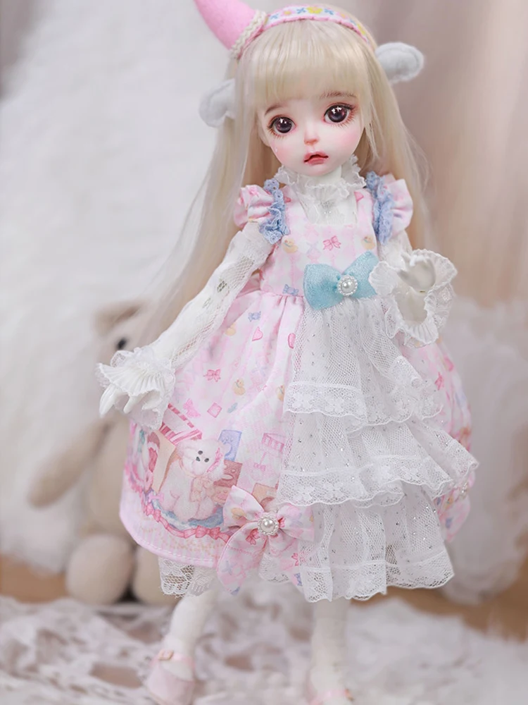 Фото Шарнирные куклы Nitta 1/6, игрушки из смолы с шарнирами, аниме фигурки, подарки ручной работы для детей, Подлинная милая розовая декоративная одежда, в наличии №4