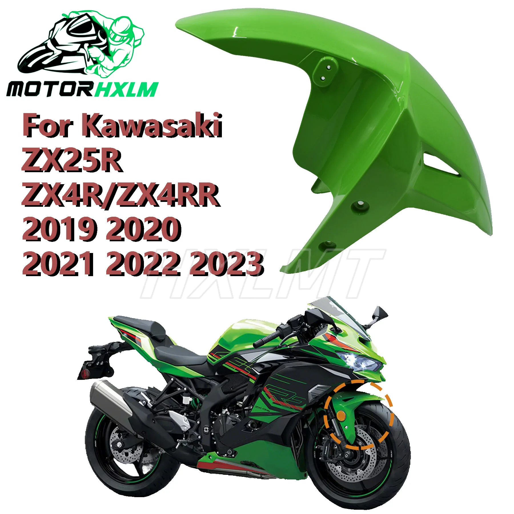 Фото Прочный нижний обтекатель для Kawasaki ZX4R ZX4RR ZX25R 2018-2023, нижняя панель, прочный нижний обтекатель №3